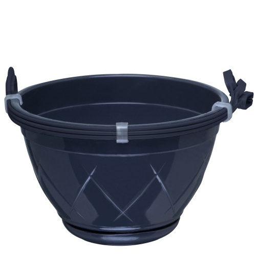 Горшок Лилия подвесной 4 л, антрацит