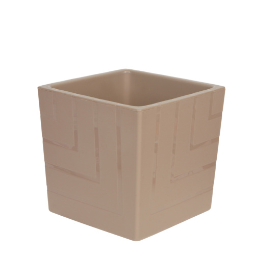 Кашпо с дренажной вставкой Квадро 3,3 л, фраппе